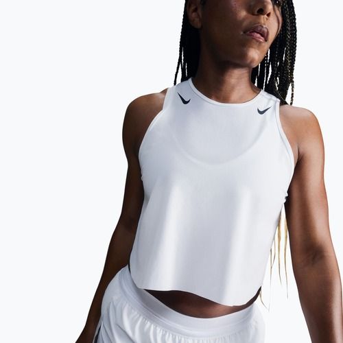 Női futótrikó Nike AeroSwift Dri-Fit ADV Cropped Tank Top off white/black