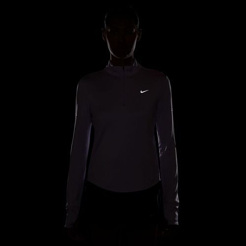 Női hosszú ujjú futófelső Nike Swift Dri-Fit UV 1/4-Zip violet mist