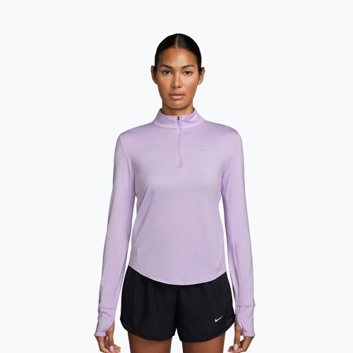Női hosszú ujjú futófelső Nike Swift Dri-Fit UV 1/4-Zip violet mist