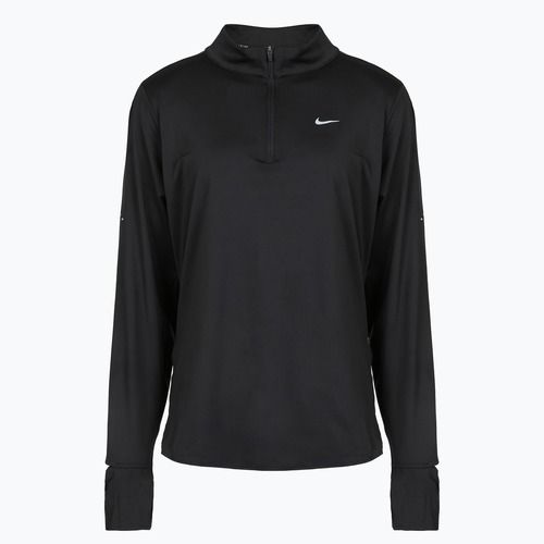 Női hosszú ujjú futófelső Nike Swift Dri-FIT UV 1/4-Zip Plus Size black