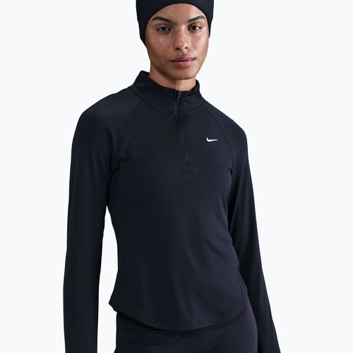 Női futó felső Nike Tempo Swoosh Run Dri-Fit 1/4-Zip black/white