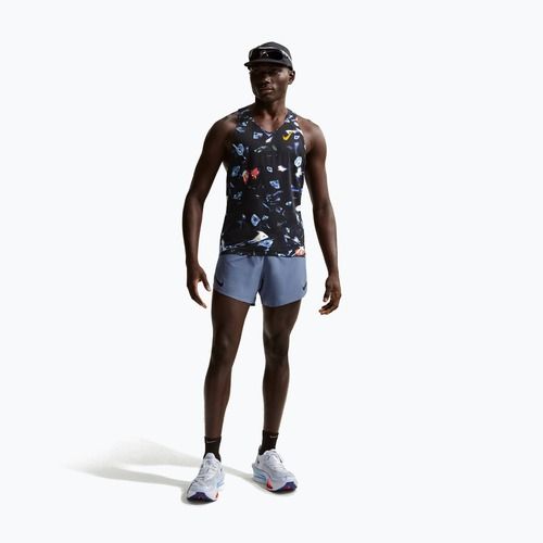 Férfi futótrikó Nike AeroSwift Dri-Fit ADV Singlet black/laser orange