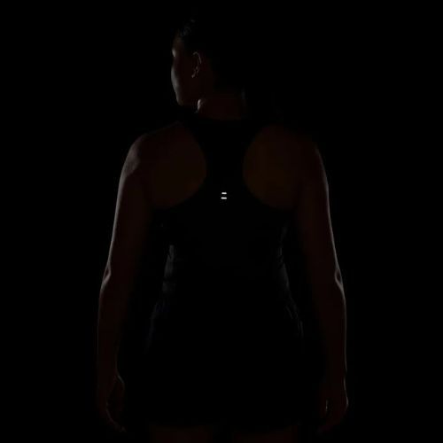 Női futópóló Nike Swoosh Run Dri-Fit black/white