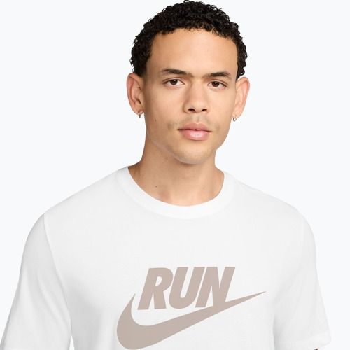 Férfi futópóló Nike Dri-Fit Running white/moon particle