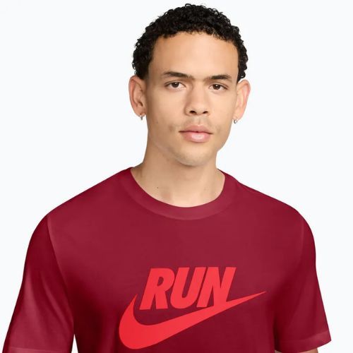 Férfi póló Nike Dri-Fit Running team crimson/light crimson