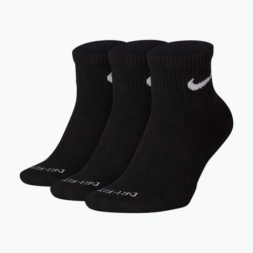 Nike Everyday Plus Cushioned Ankle zokni 3 pár black/white