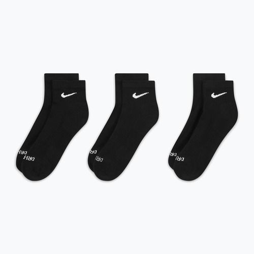 Nike Everyday Plus Cushioned Ankle zokni 3 pár black/white
