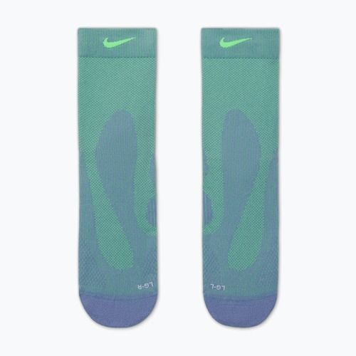 Zokni Nike Running Lightweight Micro Crew iron purple/voltage green/voltage green