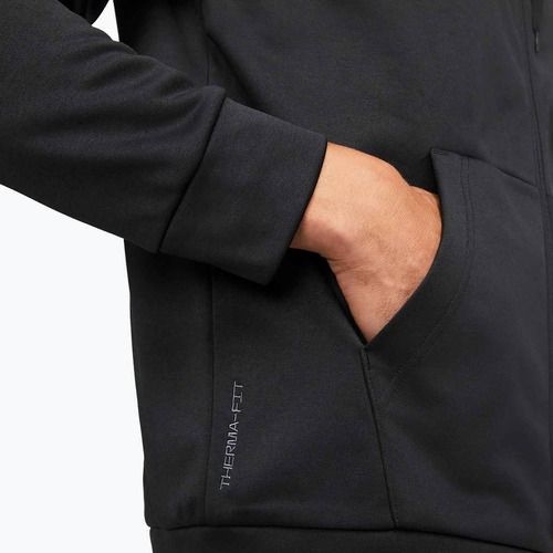 Férfi edzőfelső Nike Therma Fit Full-Zip black/black/white