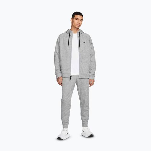 Férfi tréningfelső Nike Therma Fit Full-Zip dark grey heather/particle grey/black