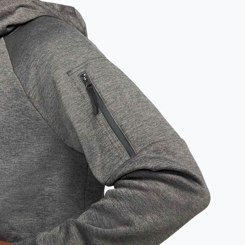 Férfi edzésfelső Nike Therma Fit Full-Zip charcoal heather/dark smoke grey/black