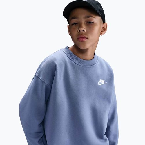 Gyerek pulóver Nike Sportswear Club Fleece world indigo/white