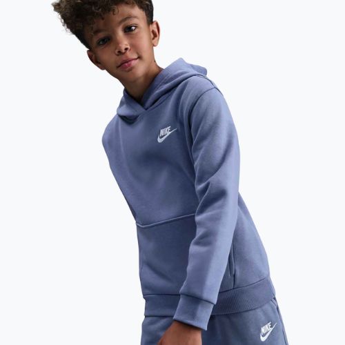 Gyerek pulóver Nike Sportswear Club Fleece World Indigo/White