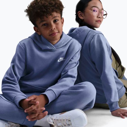 Gyerek pulóver Nike Sportswear Club Fleece World Indigo/White
