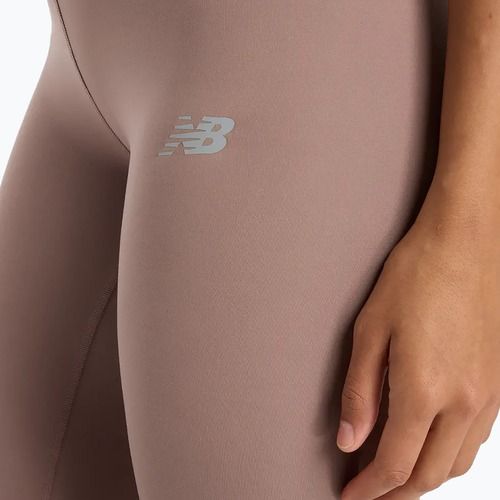 Női futóleggings New Balance Harmony High Rise earth shadow