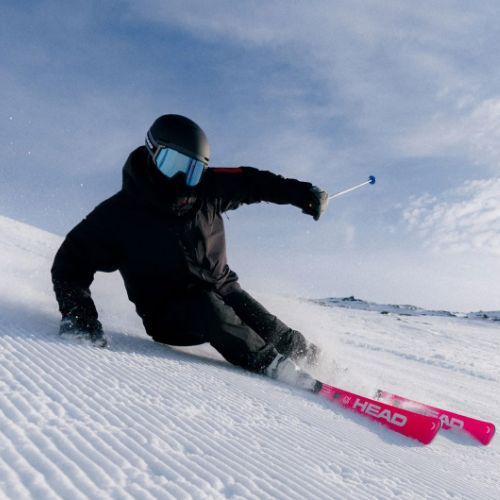 Alpesi síléc HEAD WC Rebels e-Race Pro RP WCR 14 + Freeflex 14 GW kötések 75 Years pink