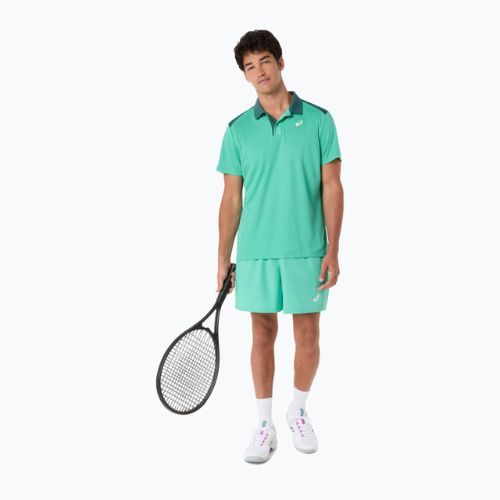 Férfi galléros póló ASICS Court Polo Aurora Green