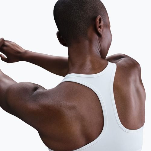 Sportmelltartó Nike Swoosh Medium Support white/black