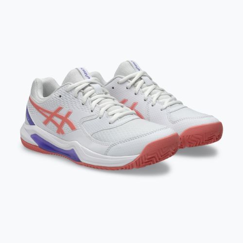 Női padelcipők ASICS Gel-Dedicate 8 Padel W white/guava