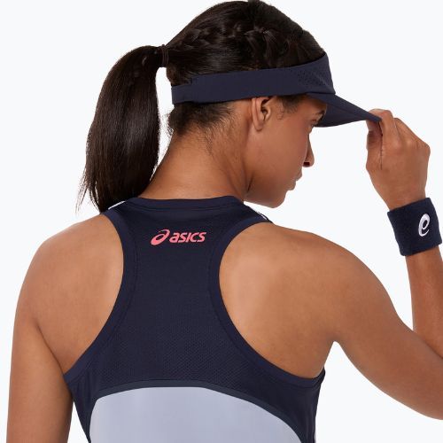 Női teniszpóló ASICS Match Tank W grey/blue