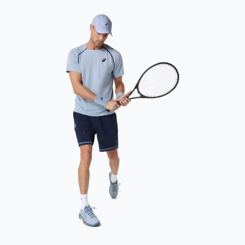 Férfi teniszpóló ASICS Match grey/blue