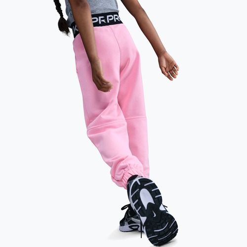 Gyerek nadrág Nike Pro Fleece Dri-Fit med soft pink/med soft pink/black/white