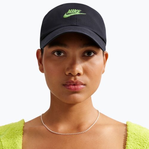 Baseballsapka Nike Club Unstructured Futura Wash Black/Mean Green