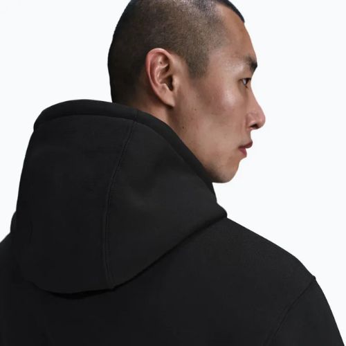 Férfi kapucnis pulóver Nike Club Pullover Hoodie black/black/white
