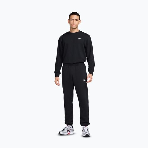 Férfi pulóver Nike Club French Terry Crew black/white