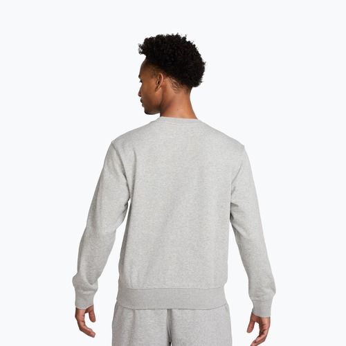 Férfi pulóver Nike Club French Terry Crew dark grey heather/white