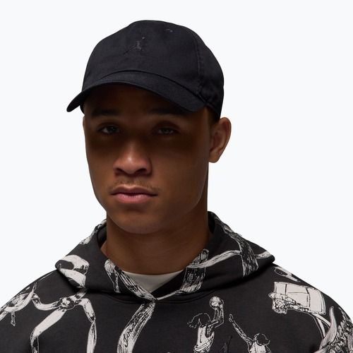 Ellenzős sapka Jordan Club Unstructured Curved-Bill black/black
