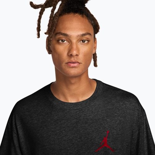 Férfi póló Jordan black/gym red