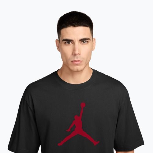 Férfi póló Jordan black/gym red