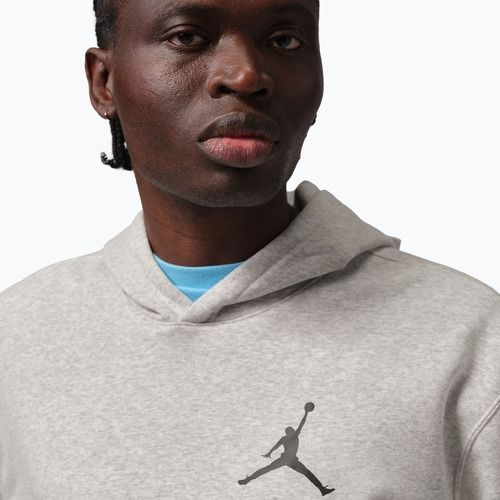 Férfi pulóver Jordan Pullover Hoodie grey heather/black