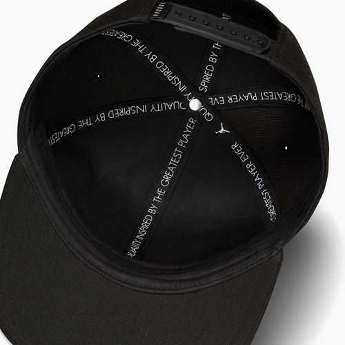 Ellenzős sapka Jordan Rise Structured Curved-Bill black/white