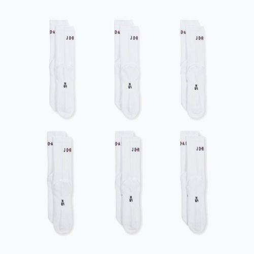 Zokni Nike Jordan Everyday Crew 6 pár white/gym red/black