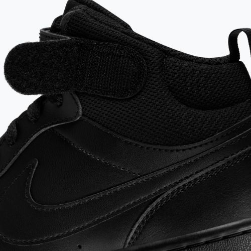 Gyerekcipők Nike Court Borough Mid 2 black/black/black