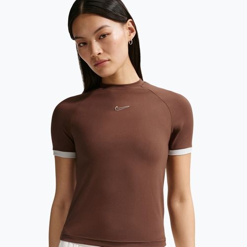 Női póló Nike Gloss Fitted Top light chocolate