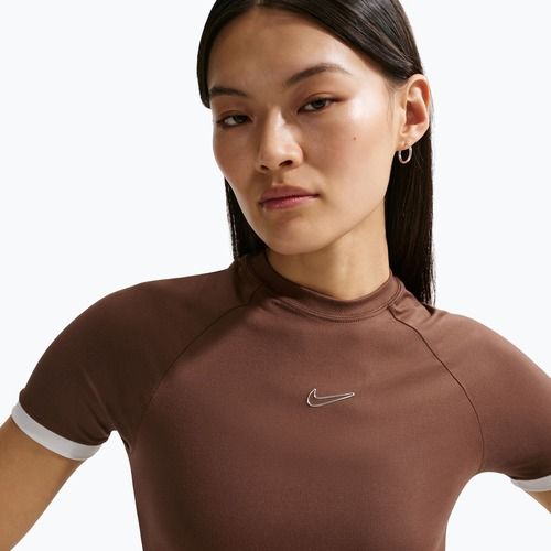 Női póló Nike Gloss Fitted Top light chocolate