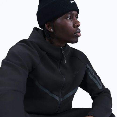 Férfi pulóver Nike Tech Windrunner Full Zip cave black/black