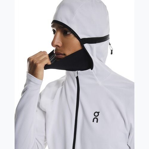 Férfi futó pulóver On Climate Zip Hoodie white