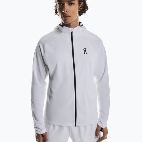 Férfi futó pulóver On Climate Zip Hoodie white