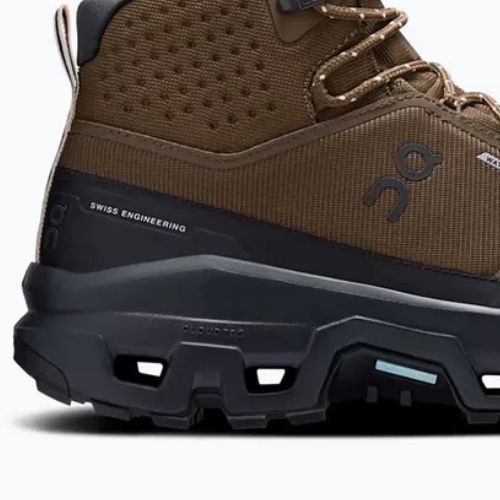 Férfi túrabakancs On Cloudrock Mid Waterproof earth/black