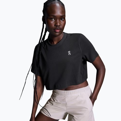 Női edzőpóló On Train-T Crop black