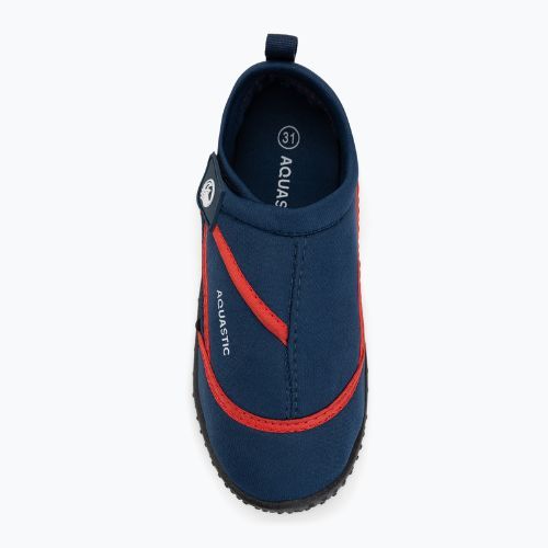 Gyermek vízicipő AQUASTIC Nino navy blue/red