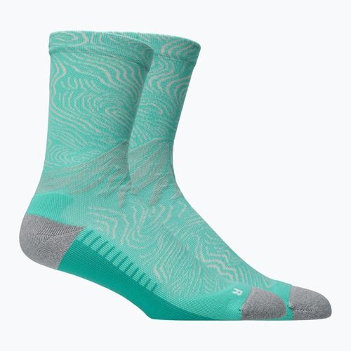 Zoknik ASICS Fujitrail Graphic Crew aurora green/light dust