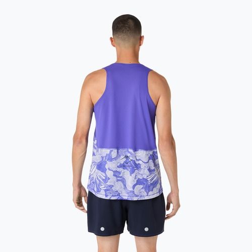 Férfi futótrikó ASICS Fujitrail Singlet cobalt burst/cream