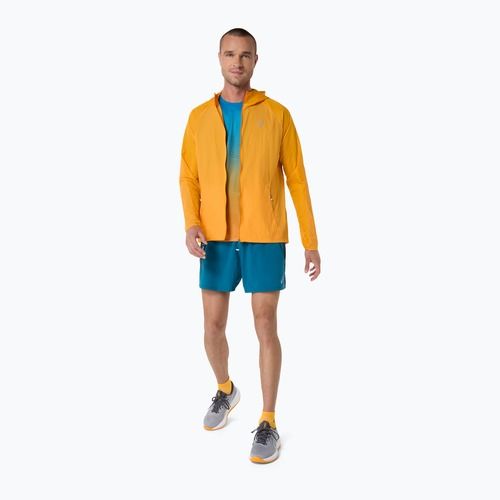 Férfi futótrikó ASICS Road All Over Print Singlet Yamabuki Yellow/Aegean Blue