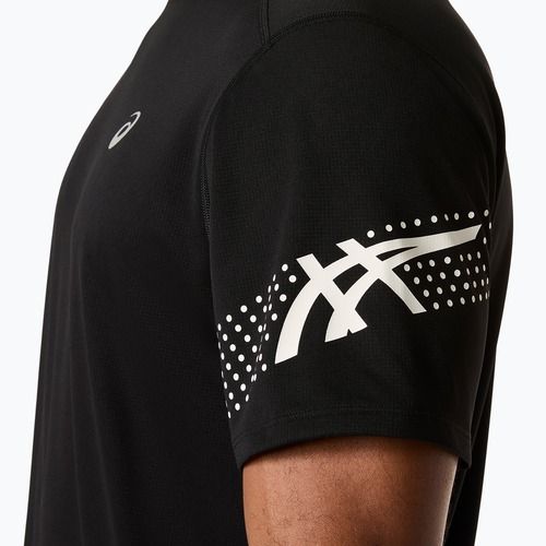 Férfi futópóló ASICS Icon SS performance black/cream
