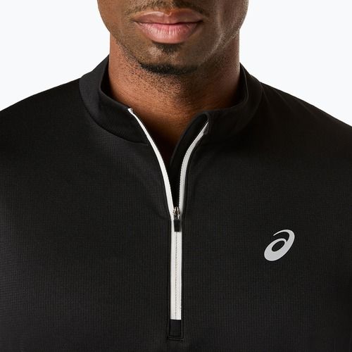 Férfi hosszú ujjú futófelső Asics Icon LS 1/2 Zip performance black/cream